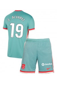 Atletico Madrid Julian Alvarez #19 Babytruitje Uit tenue Kind 2024-25 Korte Mouw (+ Korte broeken)